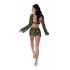 Hazy Dayz Crop Top Skirt & G String Pot Leaf L/xl - Sleep & Lounge