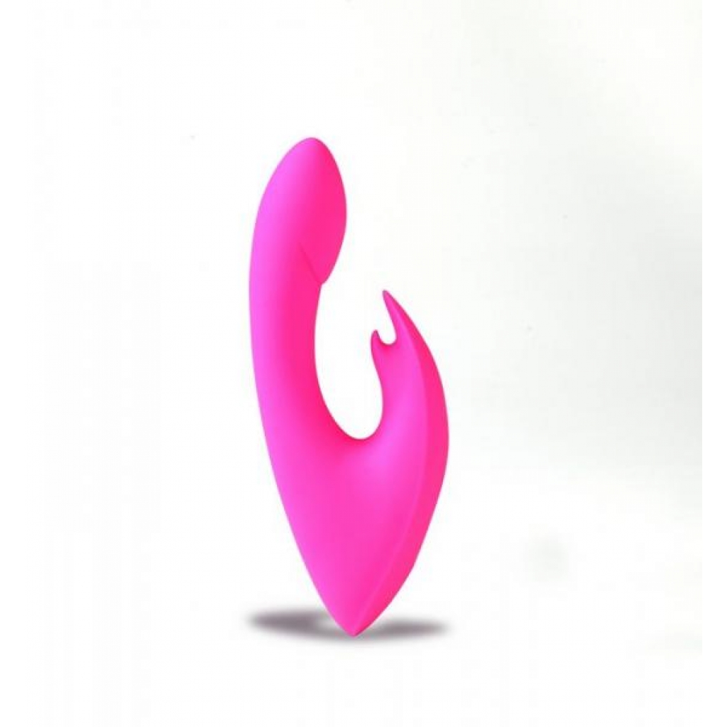 Rechargeable Silicone Rabbit Massager Leah Neon Pink - Rabbit Vibrators