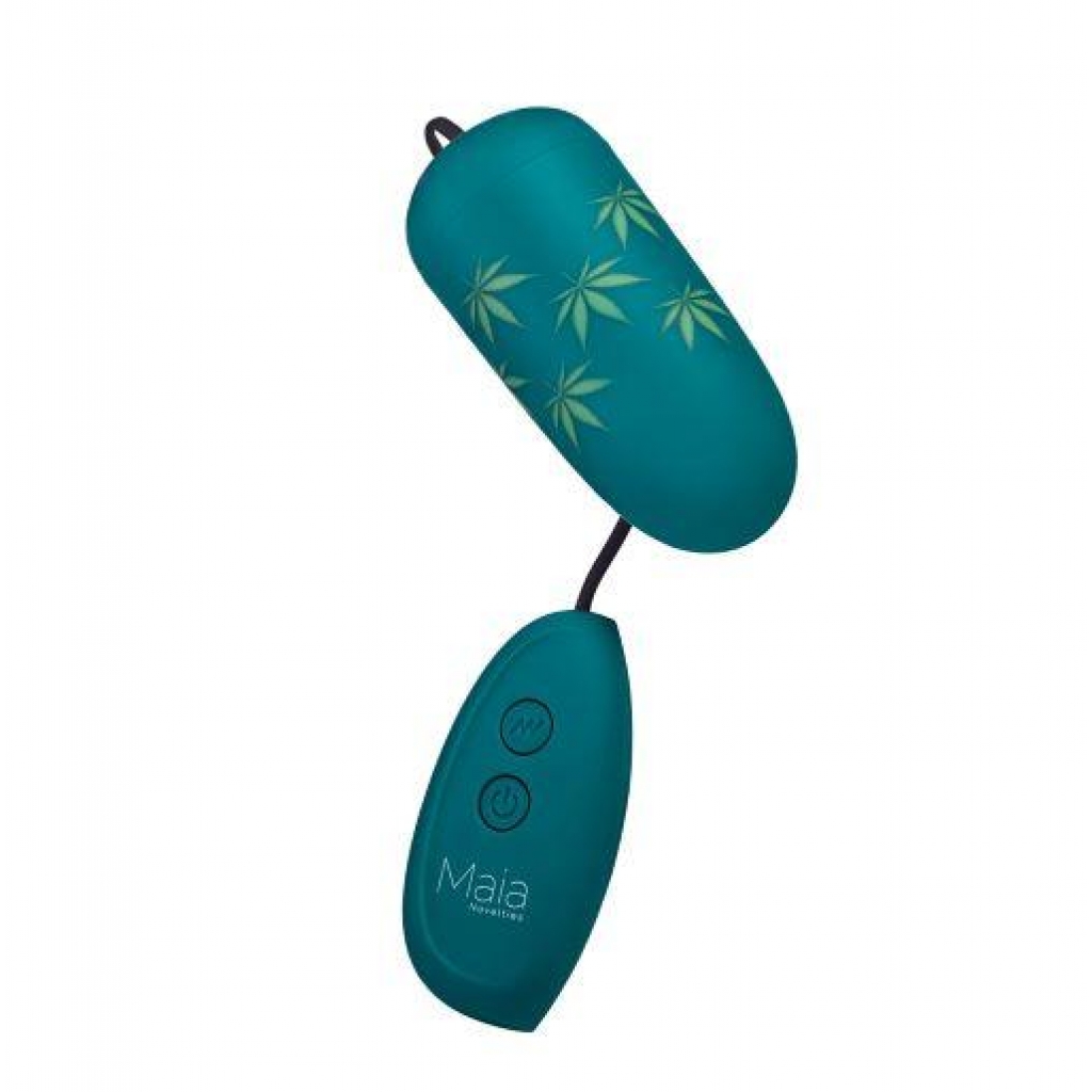 Budzee Rechargeable Wired Egg Pot Leaf Pattern - Palm Size Massagers