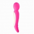 Zoe Rechargeable Dual Vibrating Wand Hot Pink - Body Massagers