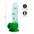 Leif 7 In 420 Pot Leaf Print Silicone Dong - Realistic Dildos & Dongs