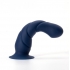 Marin 8 In Posable Silicone Dong Blue - Realistic Dildos & Dongs