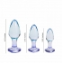 Butties 3pc Acrylic Anal Plug Set - Anal Trainer Kits