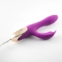 Skyler Rechargeable Silicone Bendable Rabbit Vibrator - Purple