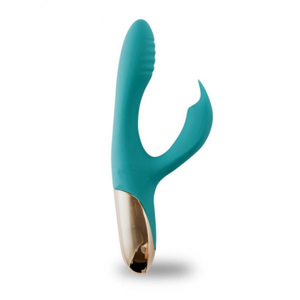 Skyler Silicone Bendable Rabbit Vibrator – Green