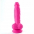 Billee 7 inches Realistic Silicone Dong Neon Pink - Realistic Dildos & Dongs