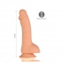 Kyle 8 inches Realistic Silicone Dong Beige - Realistic Dildos & Dongs
