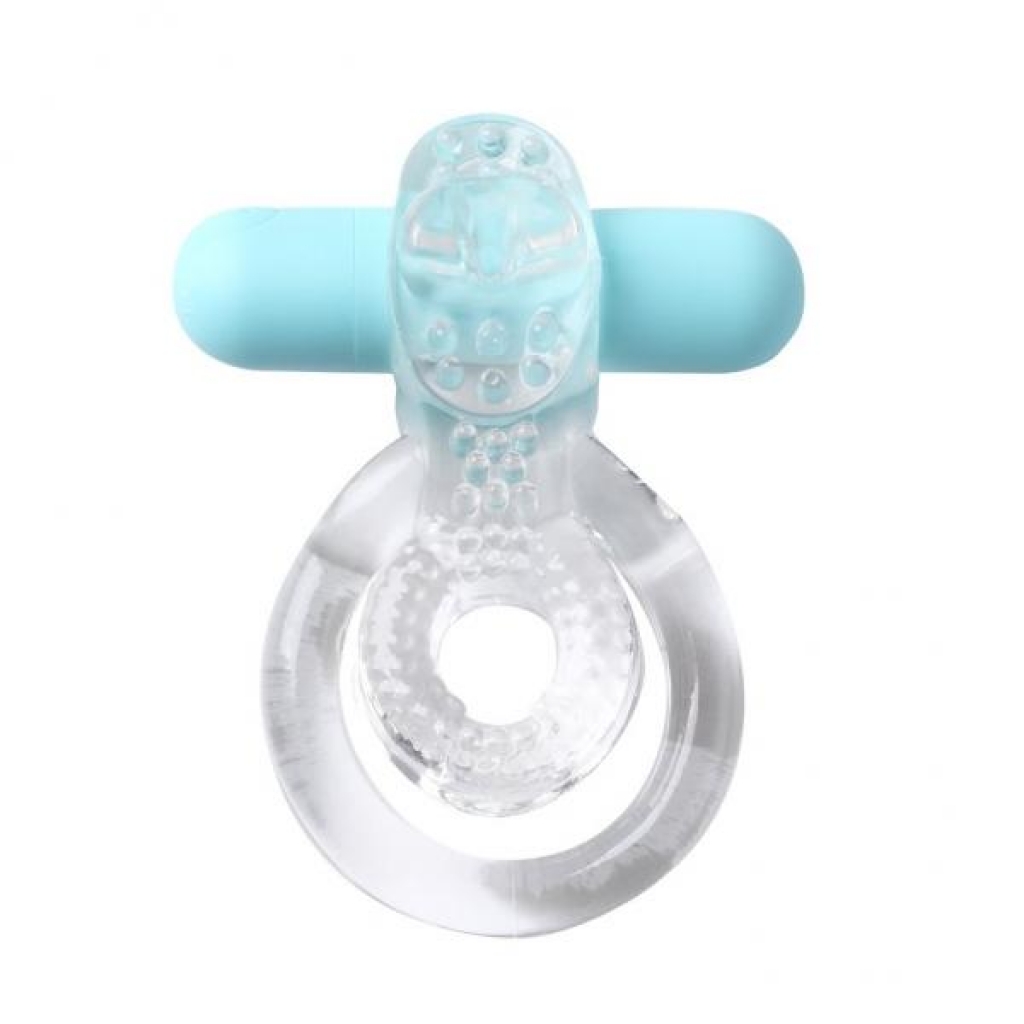 Jayden Vibrating Erection Enhancer Clear Ring - Couples Vibrating Penis Rings