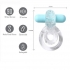 Jayden Vibrating Erection Enhancer Clear Ring - Couples Vibrating Penis Rings