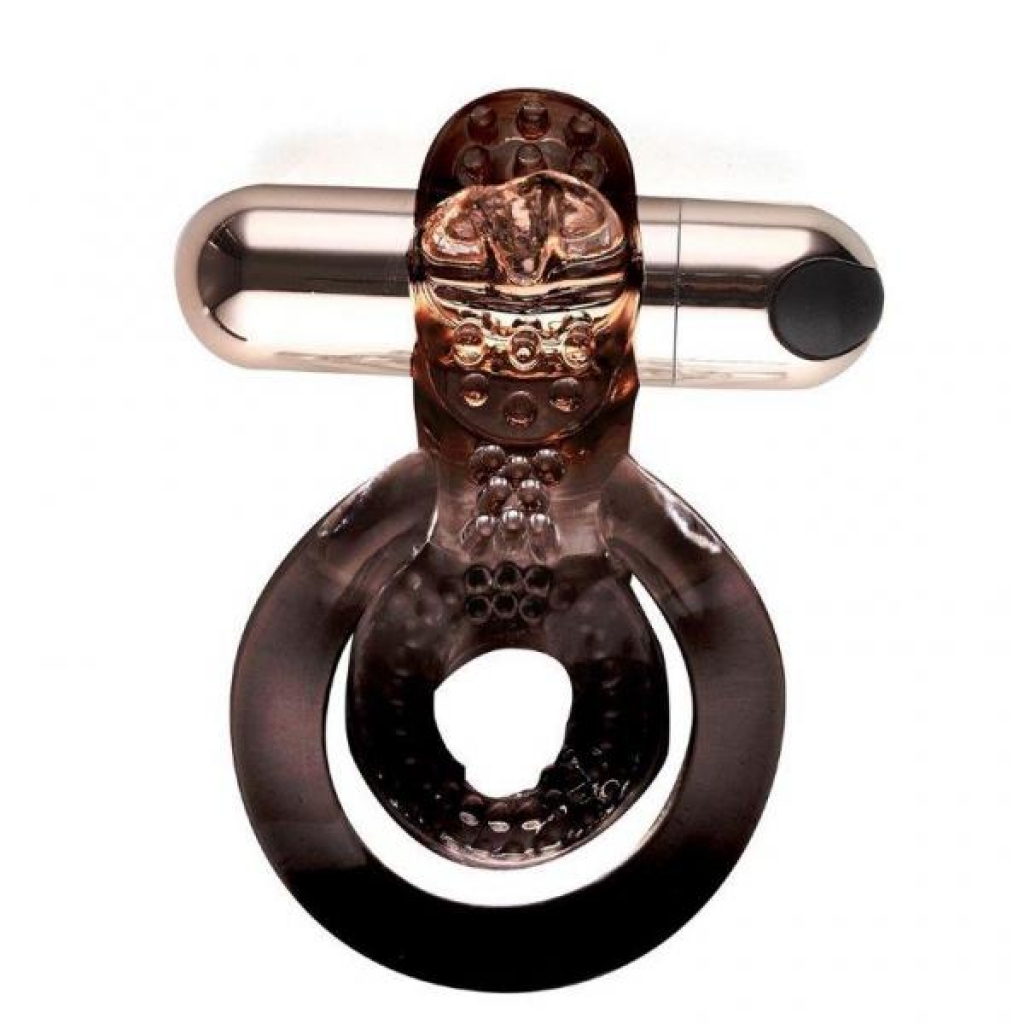 Jayden Rose Gold Rechargeable Vibrating Erection Ring - Couples Vibrating Penis Rings