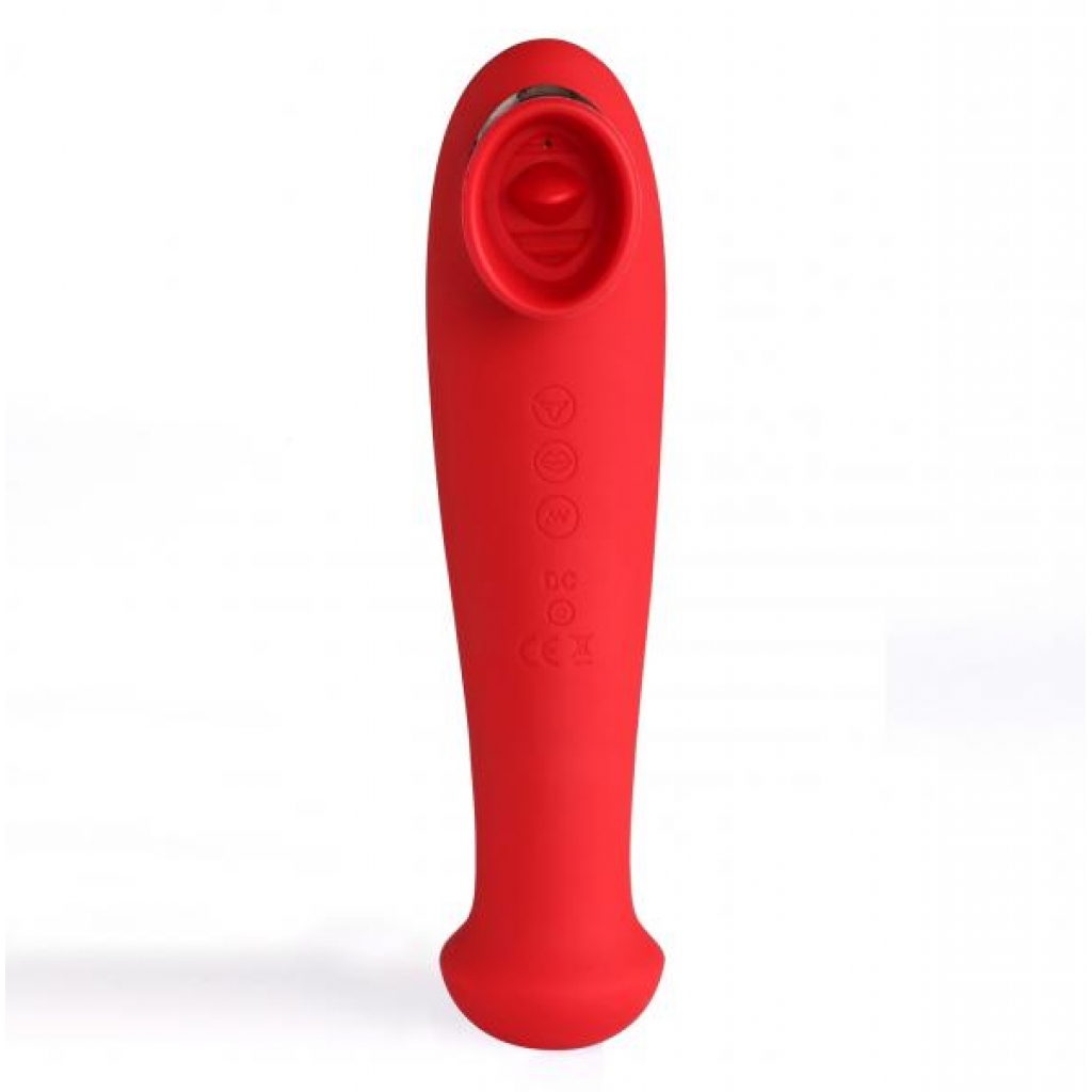 Destiny Red Sucking Clitoral Stimulator - Clit Suckers & Oral Suction