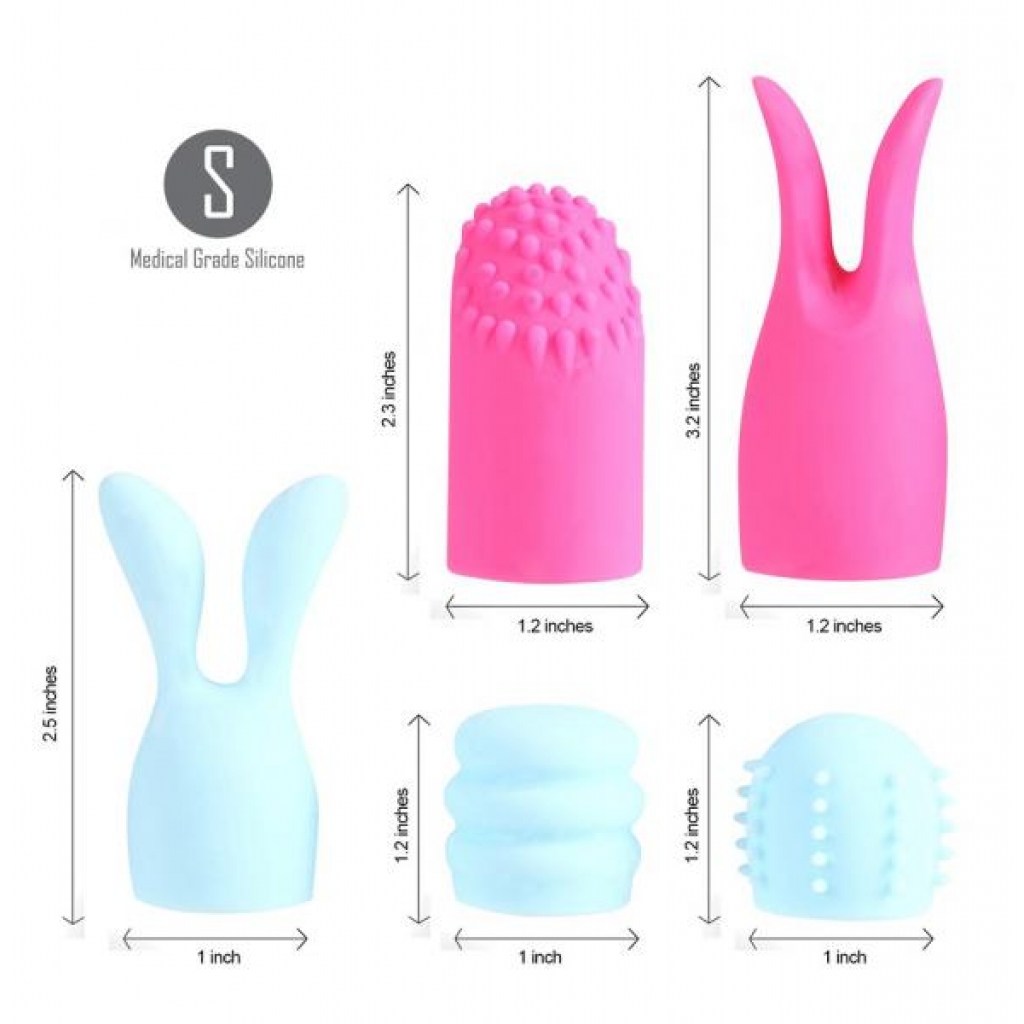 Quinn 5 Silicone Attachments - Body Massagers