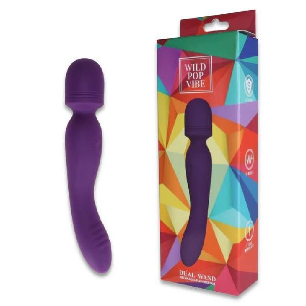 Wild Pop Vibe Dual Wand Purple - Body Massagers