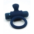 Sensuelle Silicone Bull Ring Navy Blue - Couples Vibrating Penis Rings