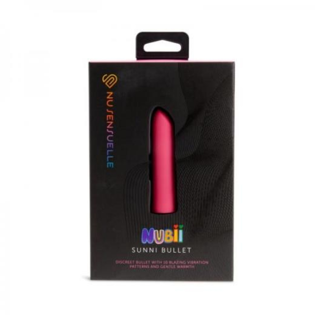 Sensuelle Nubii Sunni Warming Bullet Pink - Bullet Vibrators