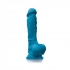 Colours Pleasures 7in Dildo Blue - Realistic Dildos & Dongs