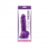 Colours Pleasures Thick 5 inches Dildo Purple - Realistic Dildos & Dongs