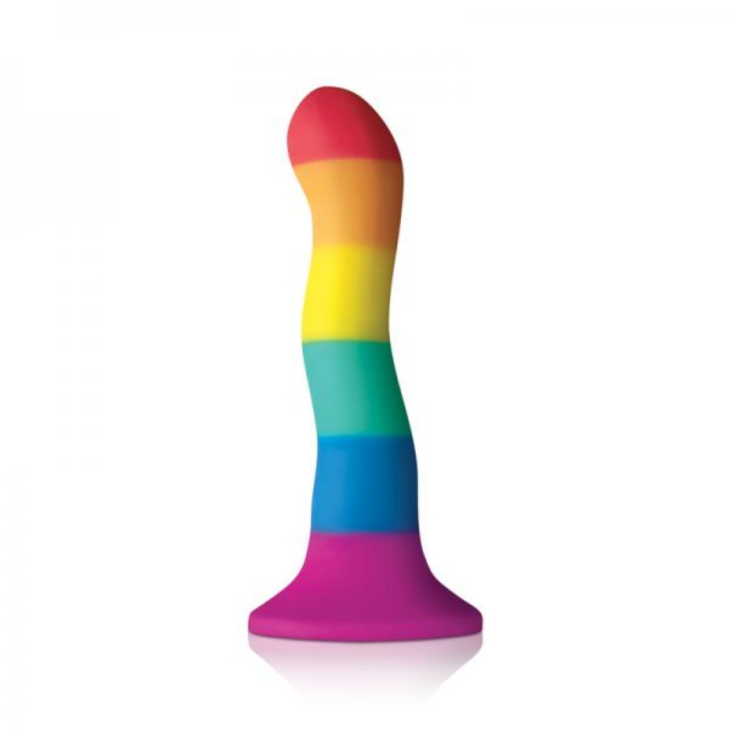 Colours Pride Edition 6-inch Wave Dildo - Rainbow