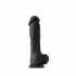 Coloursoft 8in Soft Dildo Black - Realistic Dildos & Dongs