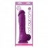 ColourSoft 8 inches Soft Dildo Purple - Realistic Dildos & Dongs