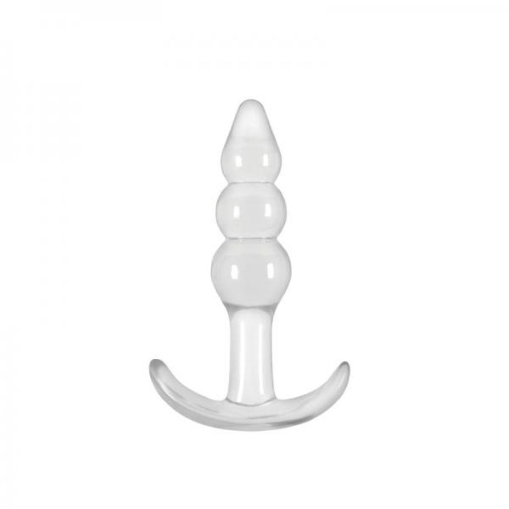 Jelly Rancher T Plug Ripple Clear - Anal Plugs