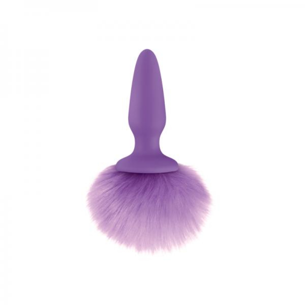Bunny Tails Purple Silicone Butt Plug - Anal Plugs