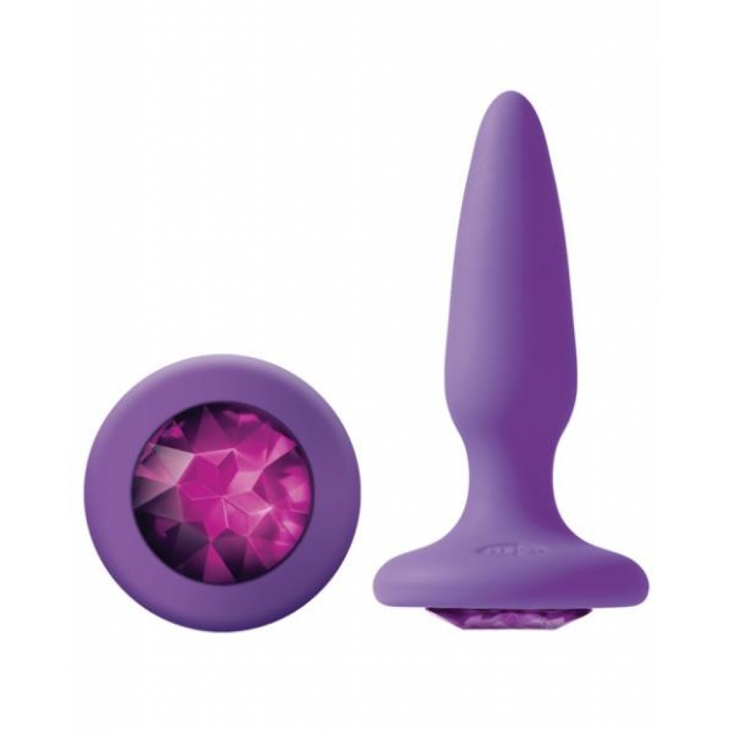Glams Mini Butt Plug Purple Gem - Anal Plugs