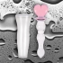 Crystal Heart Of Glass Wand and Vase - Pink - G-Spot Dildos