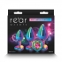Rear Assets Multicolor Rainbow Heart Trainer Kit - Anal Trainer Kits