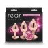 Rear Assets Rose Gold Pink Gem Trainer Kit - Anal Trainer Kits