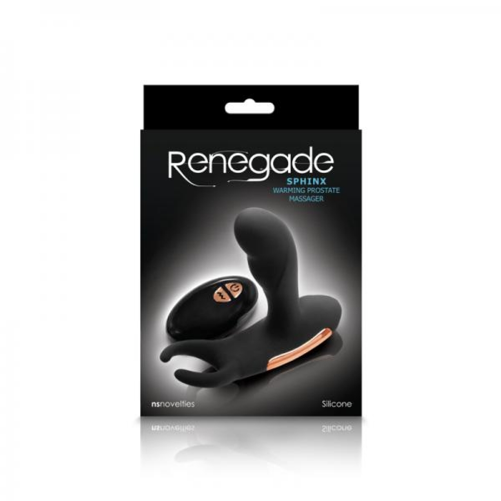 Renegade Sphinx Black Warming Prostate Massager - Prostate Toys