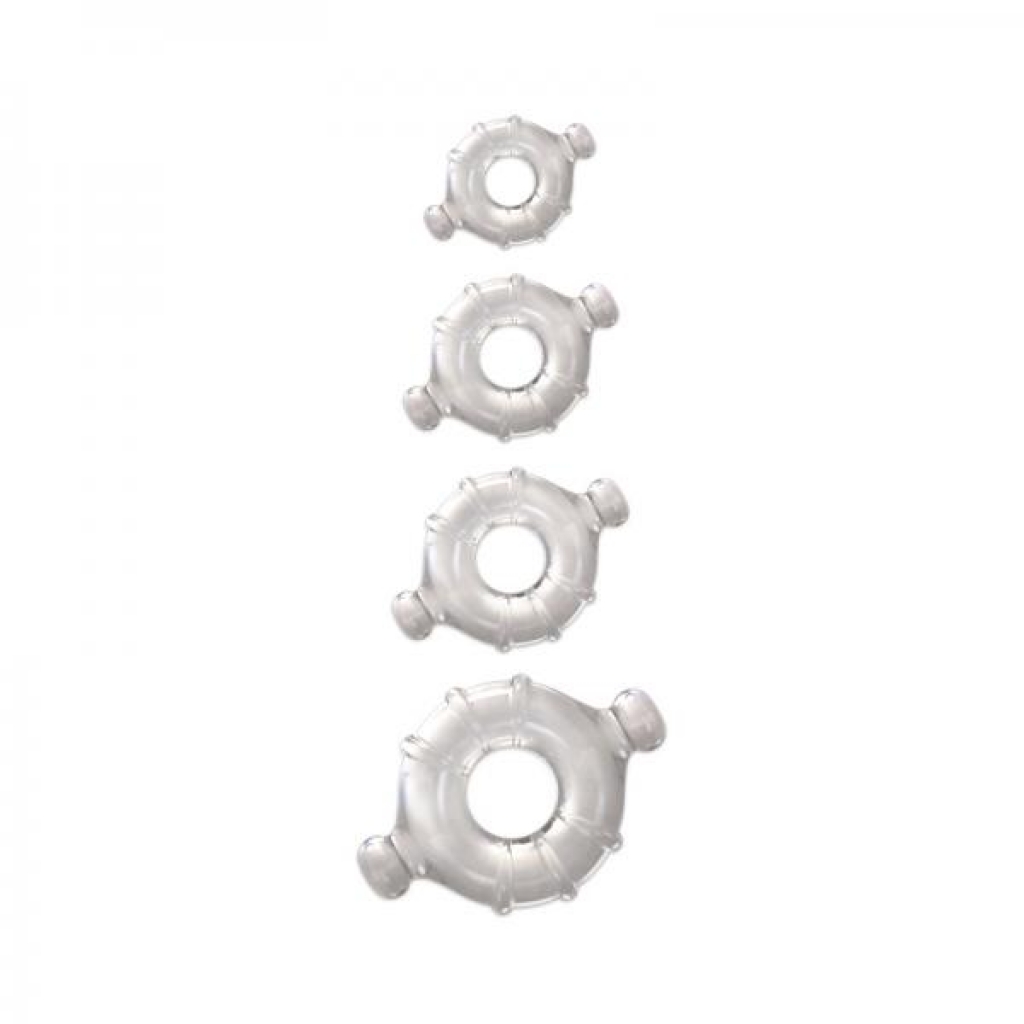 Renegade Vitality Rings Clear 4 Pack - Classic Penis Rings