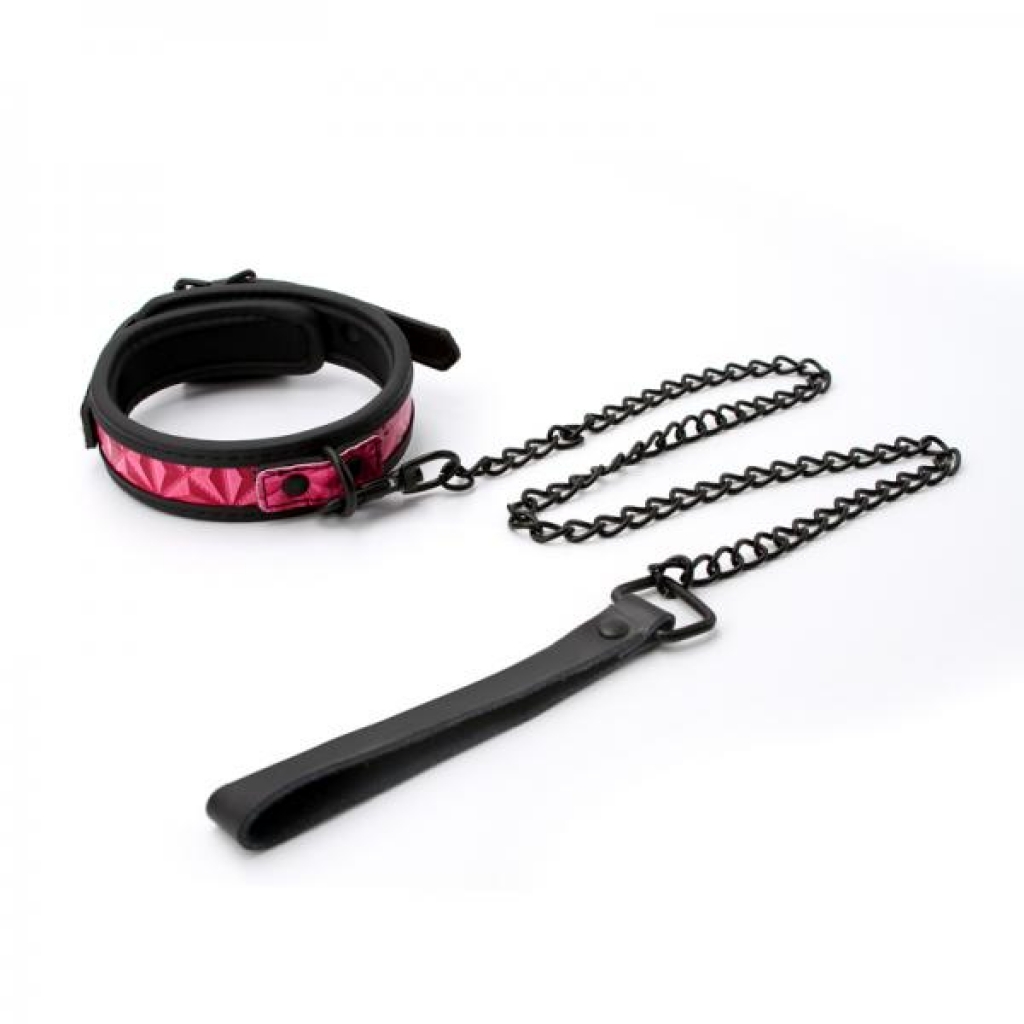 Sinful 1 inch Collar & Leash Pink - Collars & Leashes