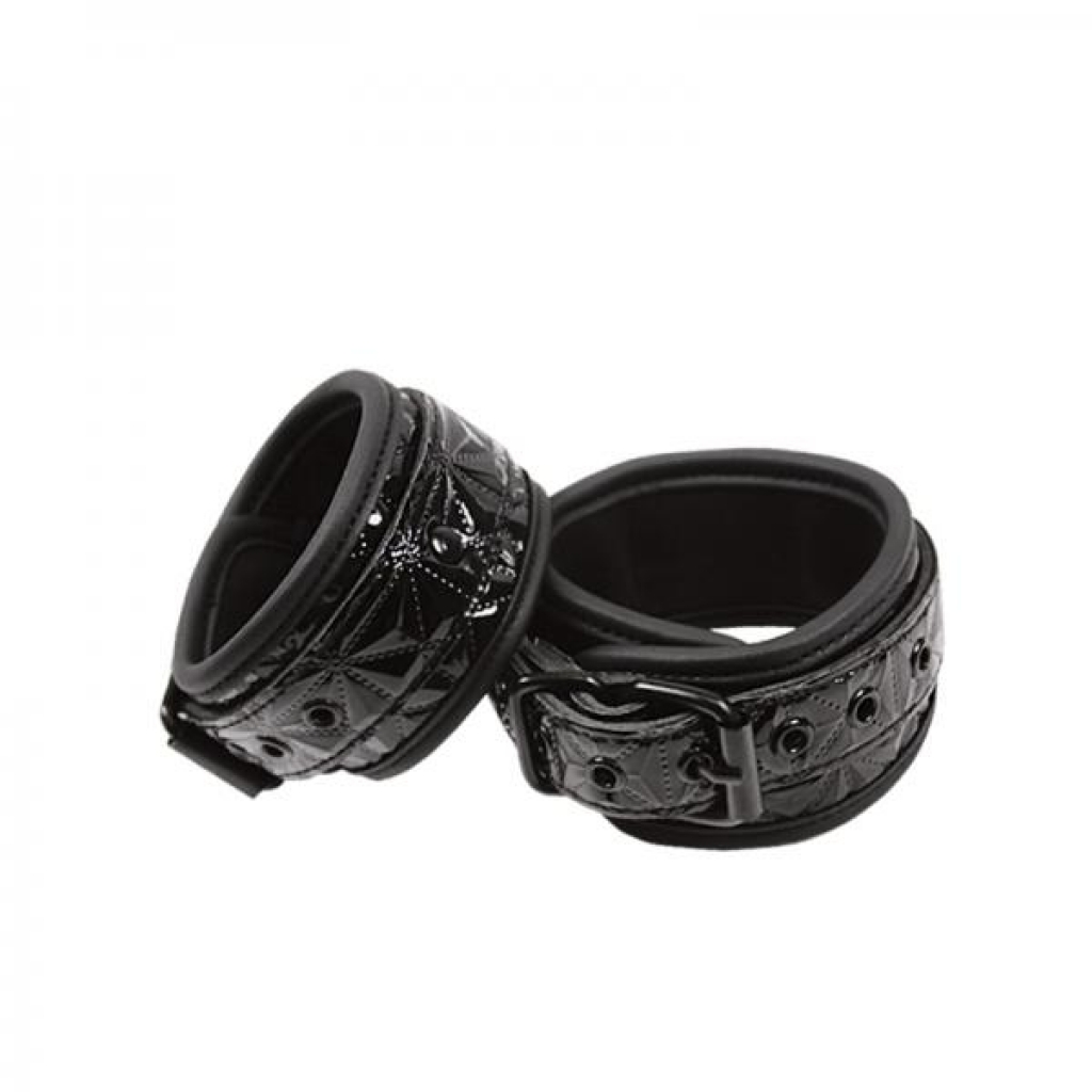 Sinful Black Wrist Cuffs - Handcuffs