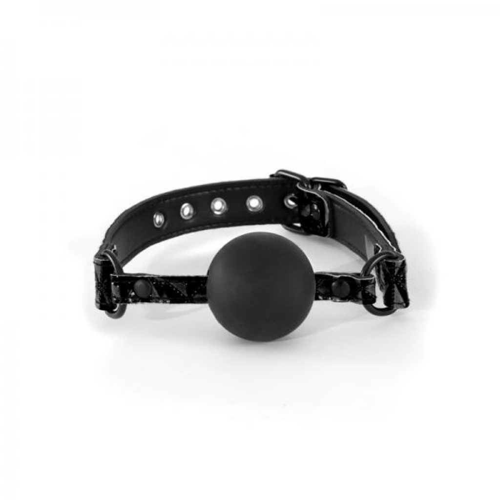 Sinful Soft Silicone Gag O/S Black - Ball Gags