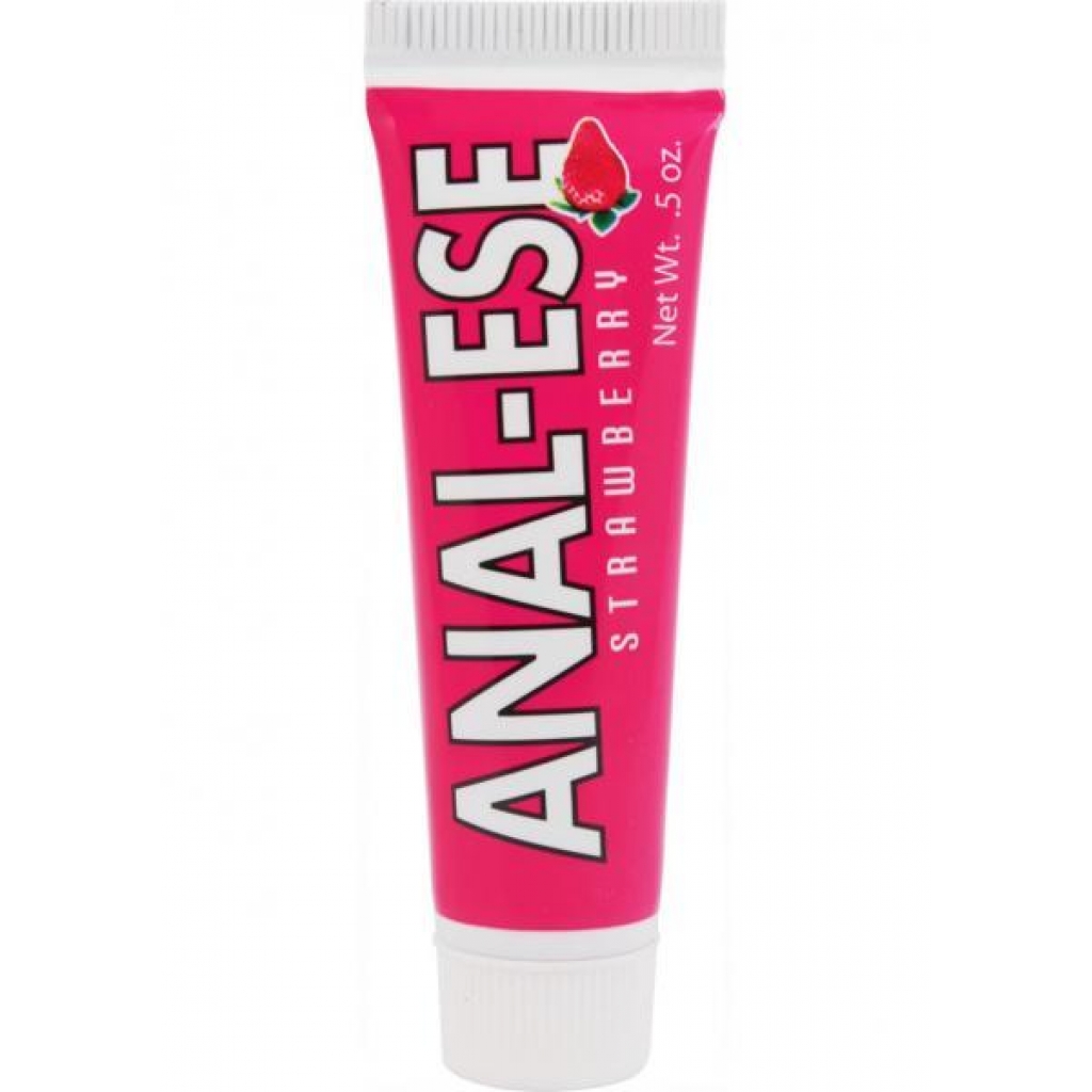 Anal-Ese Soft Packaging Lubricant .5oz Strawberry - Anal Lubricants