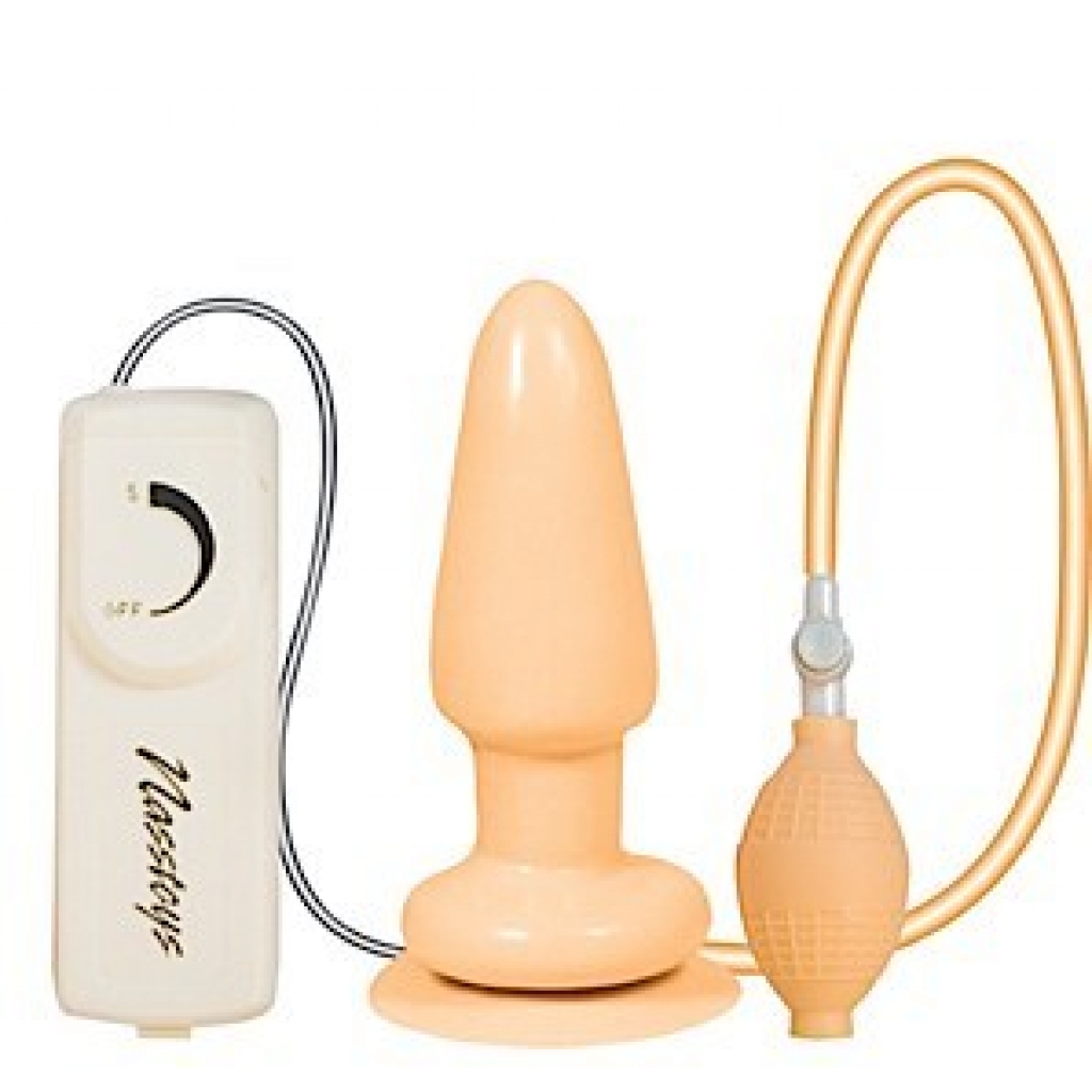 Butt Balloon inflatable Vibrating Anal Satisfier - Beige - Anal Plugs