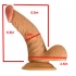 All American Whopper With Balls 6.5 Inches - Beige - Realistic Dildos & Dongs