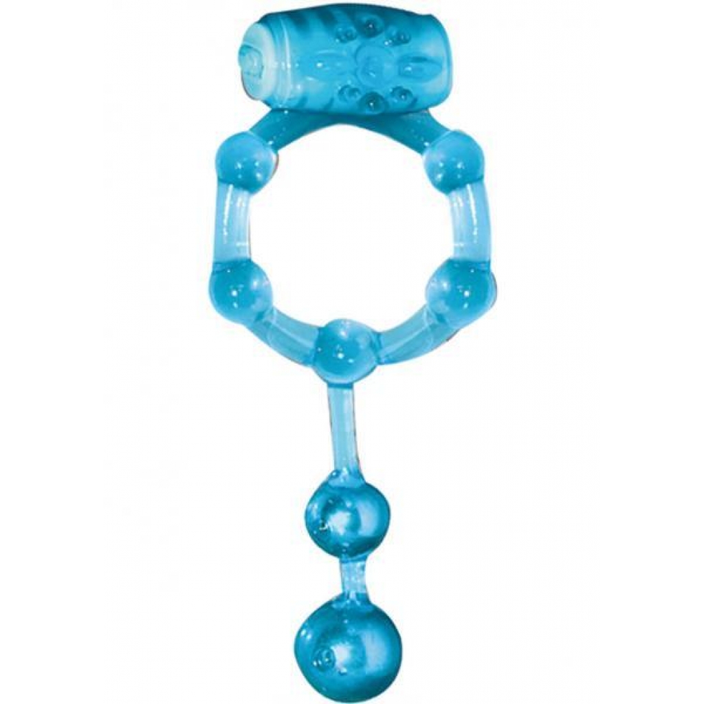 Macho Erection Keeper C Ring - Blue - Couples Vibrating Penis Rings