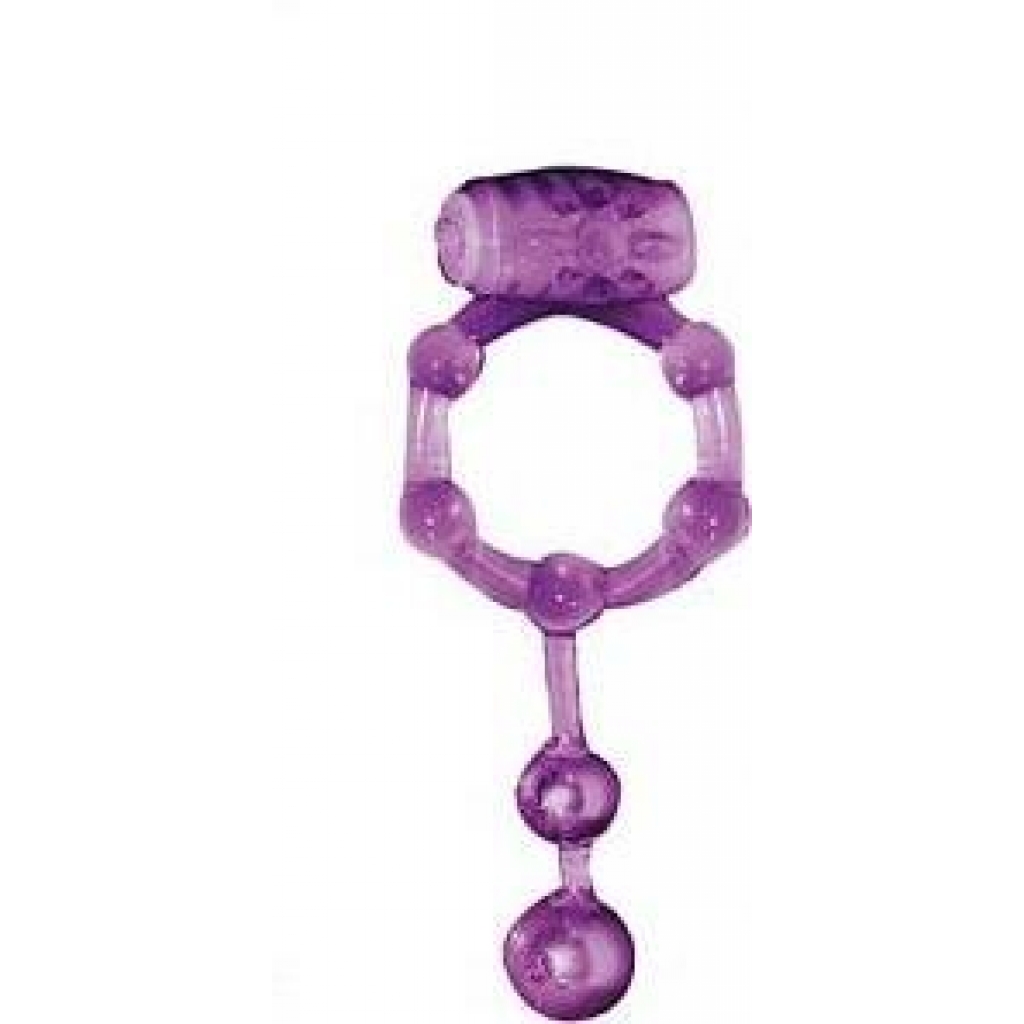 Macho Erection Keeper C Ring - Purple - Couples Vibrating Penis Rings