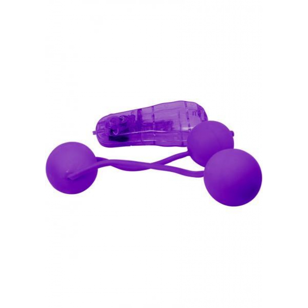 Real Skin Ben Wa Balls Vibrating Purple - Ben Wa Balls