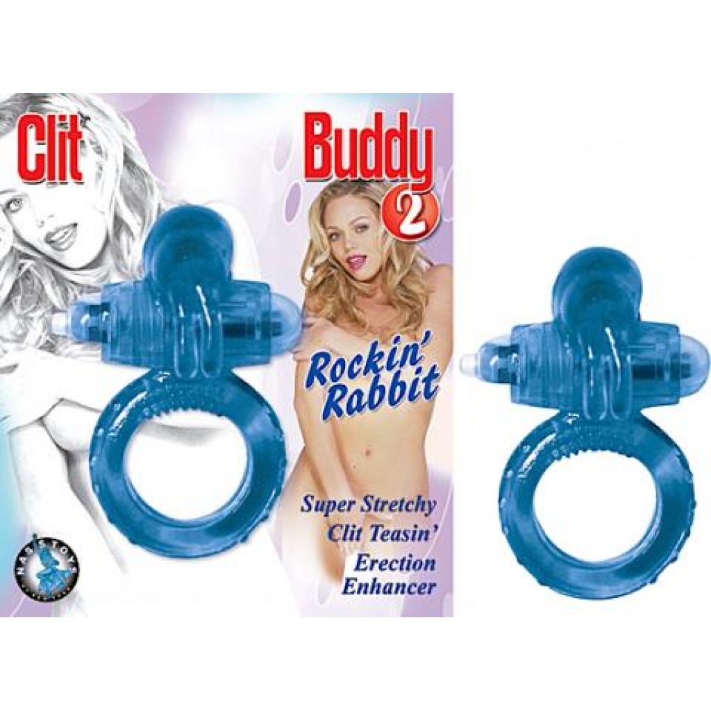 Clit Buddy 2 Blue - Couples Vibrating Penis Rings