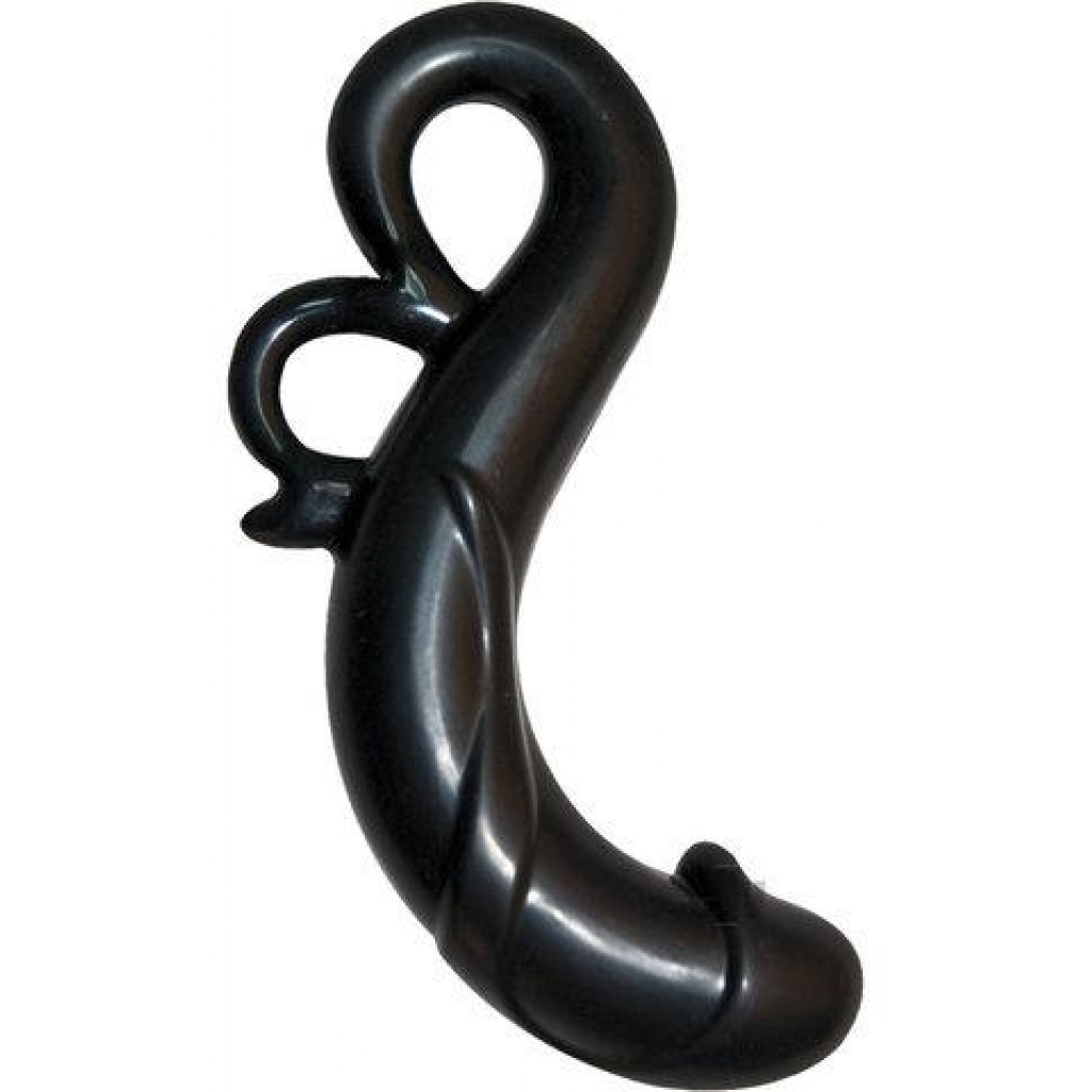 The Velvet Kiss Collection Little Dragon Silicone Dong - Black - G-Spot Dildos