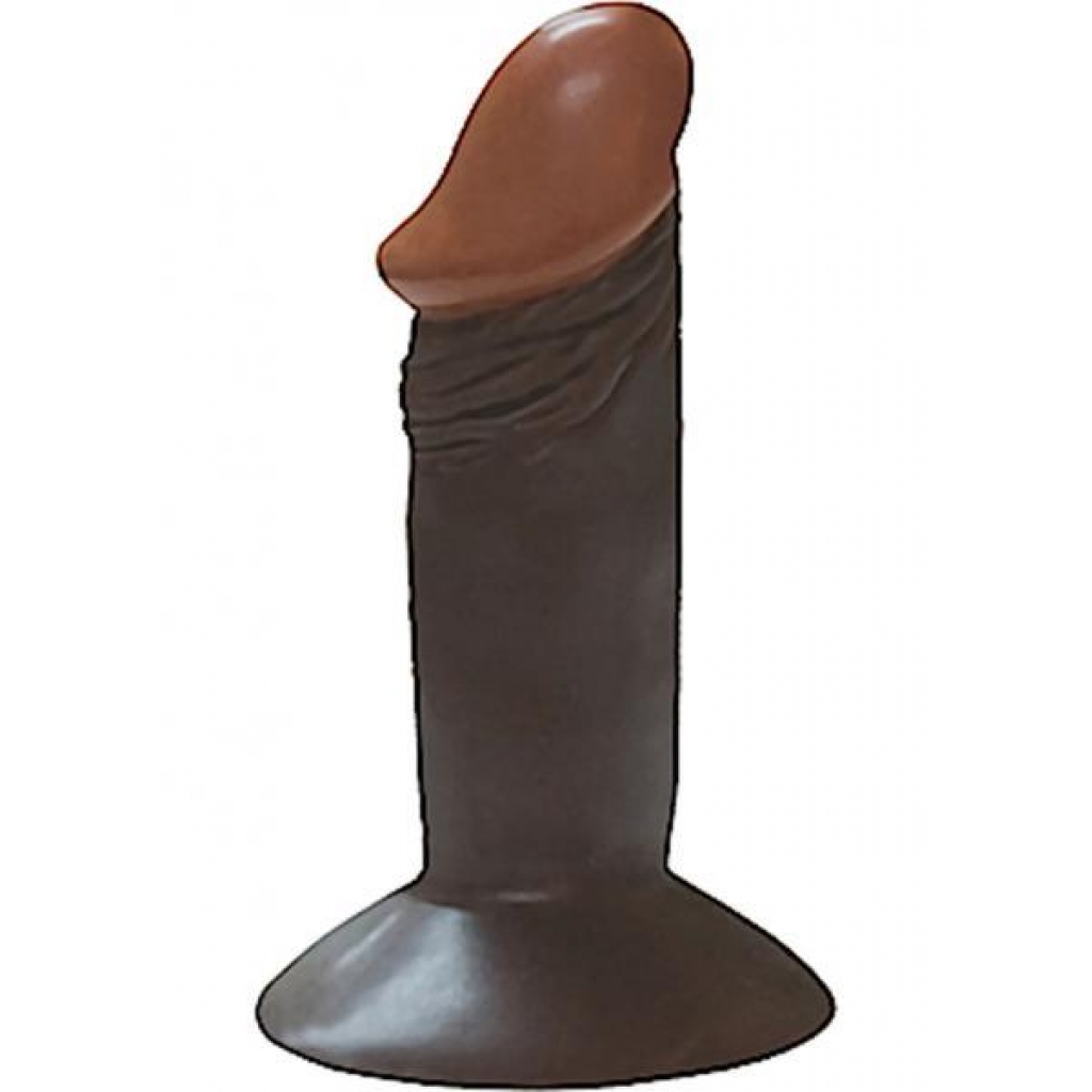 Afro American Mini Whoppers 4 inches Dong Brown - Realistic Dildos & Dongs