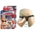All American 8in Dong W/Harness - Beige - Harness & Dong Sets