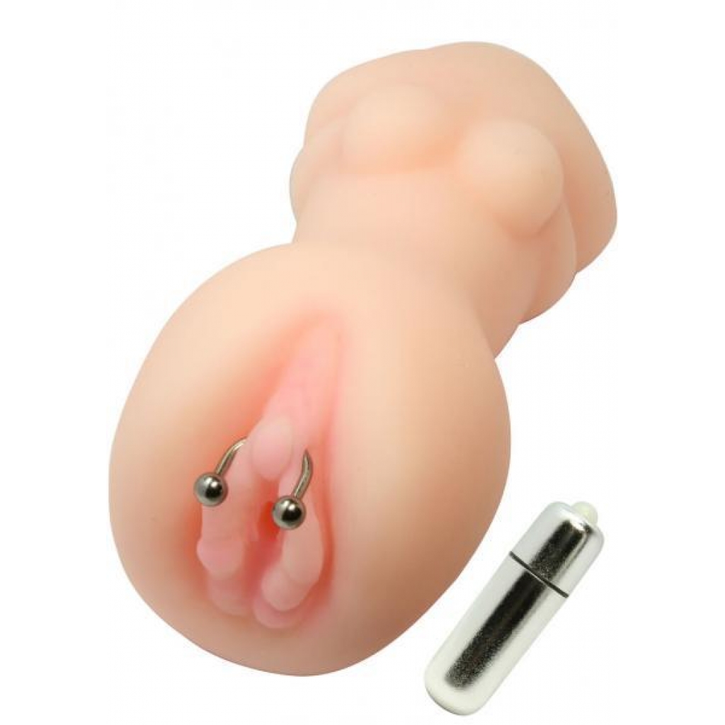 Fukpussy Pierced Vagina Pussy Masturbator With Bullet - Pocket Pussies