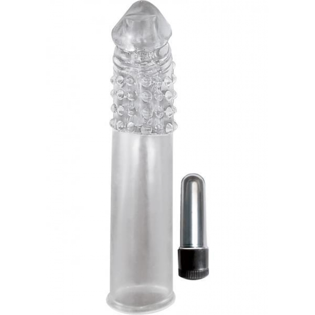Vibrating Penis Extender Clear - Penis Extensions