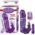Clit Tickler Penis Extender Vibrating Sleeve Purple - Penis Extensions