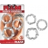 Beaded C Rings Clear 3 Pack - Cock Ring Trios