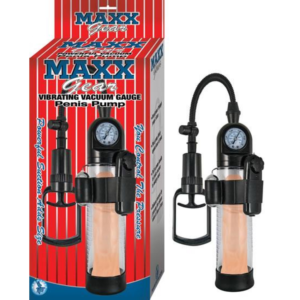 Maxx Gear Vibrating Vacuum Gauge Penis Pump - Penis Pumps